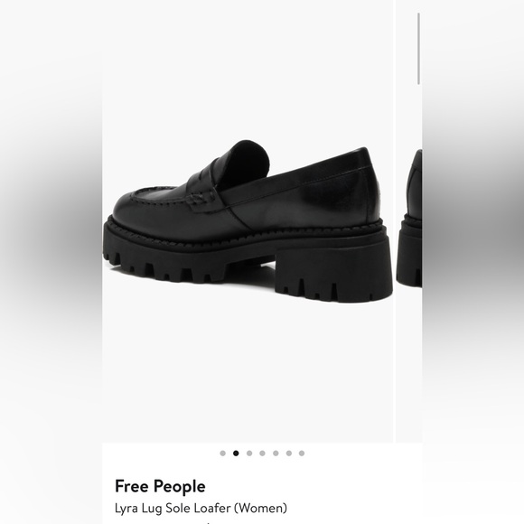 Free People Shoes - Free People Lyra Lug Sole Loafer women’s size 37.5 in black. No bag or box.